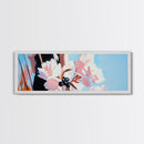Cherry Blossoms, Floral Wall Art, Spring Decor, Nature Painting, Pastel Aesthetic, Elegant Botanical, Living Room, Canvas Print