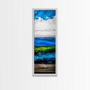 Minimalist Ocean Art, Coastal Wall Decor, Blue and Green Seascape, Modern Beach House Decor, Bedroom Wall Art, Framed Canvas Print