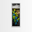 Cactus Art, Desert Landscape, Southwestern Decor, Bold Colors, Framed Canvas Print, Boho Wall Art, Nature Inspired, Vibrant Earthy Art