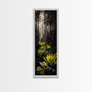 Forest, Ferns, Nature, Canvas Print, Dark Green Wall Art, Botanical Decor, Woodland Artwork, Tranquil Nature Scene, Earthy Home Accent