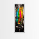 Abstract Expression, Colorful Art, Bold Palette, Framed Canvas Print, Modern Decor, Artistic Statement, Living Room Wall Art