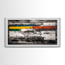 Abstract, Modern, Colorful, Framed Canvas Print, Contemporary Wall Art, Bold Geometric Painting, Living Room Decor, Office Artwork
