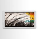 Abstract Waves, Modern Wall Art, Contemporary Painting, Minimalist Art, Framed Canvas Print, Living Room Decor, Unique Artwork