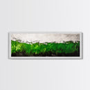 Abstract Green, Modern Minimalist Art, Textured Nature Print, Earthy Wall Decor, Framed Canvas Print, Office Wall Art, Contemporary Home Decor