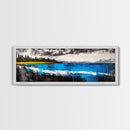 Serene Lake, Forest Reflection, Peaceful Nature, Framed Canvas Print, Tranquil Wall Art, Cabin Decor, Large Wall Hanging, Zen Art