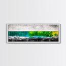 Abstract Water, Minimalist Ocean Art, Contemporary Coastal Decor, Serene Blue Green Painting, Canvas Print, Office Wall Art