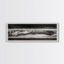 Monochrome, Ocean Waves, Black and White, Canvas Print, Dramatic Seascape, Modern Wall Art, Bedroom Decor, Large Wall Art, Minimalist Art
