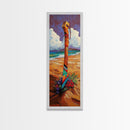 Beach Sword, Coastal Flowers, Tropical Beach Art, Vibrant Ocean Decor, Nautical Boho Style, Entryway Accent, Canvas Print