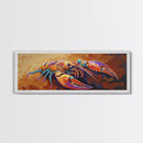 Lobster Art, Bold Seafood, Nautical Kitchen, Coastal Colors, Canvas Print, Dining Room Wall Art, Beach House Decor, Vibrant Sea Life Painting