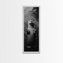 Cute Otter, Wildlife Charm, Animal Portrait, Black White Art, Canvas Print, Kids Room Wall Art, Woodland Nursery, Nature Lover Gift