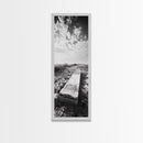 Abandoned Gravestone, Historic Cemetery, Gothic Vibes, Moody Decor, Framed Canvas Print, Halloween Art, Fall Living Room Art, Living Room Art