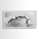 Aerial Desert, Cracked Earth, Modern Texture, Abstract Terrain, Canvas Print, Office Wall Art, Earth Tones, Contemporary Natural Art