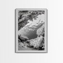 Coral Reef Underwater, Ocean Photography, Marine Nature Scene, Framed Canvas Print, Bathroom Wall Art, Coastal Minimalist Decor