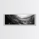 Deep Sea Net, Ocean Mood, Fisherman Style, Framed Canvas Print, Nautical Wall Art, Maritime Decor, Coastal Office Wall Art, Dark Ocean Print