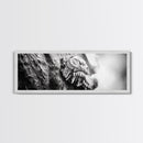 Tree Fungus, Natural Texture, Close-Up Growth, Wood Grain, Framed Canvas Print, Nature Wall Art, Boho Bedroom Decor, Botanical Print