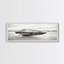 Beach Stone, Ancient Relic, Coastal Detail, Canvas Print, Minimalist art, Bathroom wall decor, Boho style, Neutral home aesthetic
