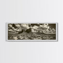 Desert Plateau, Cloudscape Drama, Western Landscape, Large Wall Art, Canvas Print, Rustic Home Decor, Minimalist Nature Art, Office Wall Decor