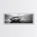 Seashell Closeup, Beach Photography, Ocean Minimalism, Canvas Print, Bathroom Wall Art, Coastal Modern Decor, Nautical Neutral Art
