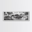 Windswept Dune Trail, Dramatic Sky, Nature Path, Beach Landscape, Framed Canvas Print, Rustic Wall Art, Fall Decor, Bedroom Art, Boho Vibes