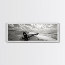 Rusted Anchor Pipe, Coastal Beach Art, Ocean Photography, Framed Canvas Print, Nautical Wall Art, Bedroom or Bathroom Decor