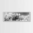 Desert Cactus Garden, Sunlit Southwest Scene, Nature Landscape Art, Canvas Print, Rustic Living Room Wall Decor, Boho Style