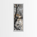 Forest Trail, Autumn Path, Nature Escape, Earthy Journey, Canvas Print, Rustic Fall Wall Art, Entryway or Hallway Decor, Woodland Landscape