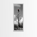 Lone Eagle, Tree Perch, Wild Raptor, Fierce Freedom, Canvas Print, Rustic Wildlife Wall Art, Cabin Lodge Decor, Dramatic Nature Scene