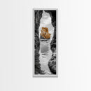 Sea Arch, Golden Rock, Coastal Focus, Minimalist Cliff Scene, Canvas Print, Living Room Decor, Ocean Photography, Nature Framed Art