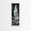 Ice Cave, Blue Glacier, Arctic Escape, Frozen Wonder, Framed Canvas Print, Winter Wall Art, Nature Lover Gift, Bedroom Photography Art