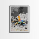 Psychedelic Fire, Abstract Flame, Desert Art, Canvas Print, Surreal Wall Decor, Boho Style, Dorm Wall Art, Trippy Nature Art