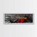 Cowboy Resting, Rustic Cabin Scene, Western Americana, Framed Canvas Print, Fall Wall Art, Bedroom or Study Western Style Decor
