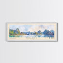 Ho Coc, Vietnam Watercolor Print, Vacation Gift, Vietnam Wall Art, Beach Painting, Beach Decor, Large Wall Art, Wood Frame Art