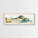 Ischia, Italy Watercolor Beach Print, Vacation Gift, Italy Wall Art, Beach Painting, Beach Decor, Beach Painting