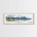 Langkawi, Malaysia Watercolor Beach Print, Vacation Gift, Malaysia Wall Art, Framed Canvas Print, Framed Beach Painting