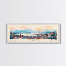 Miyajima, Japan Watercolor Print, Vacation Gift, Japan Wall Art, Beach Painting, Beach Decor, Large Wall Art, Wood Frame Art