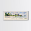 Silhouette Island, Seychelles Watercolor Print, Vacation Gift, Seychelles Wall Art, Beach Painting, Beach Decor, Large Wall Art, Wood Frame Art