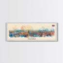 Derby United Kingdom Travel Print Wall Art, Panoramic City Art, Travel Art, Wall Decor, Vacation Gift, Framed Canvas Print Or Metal Art