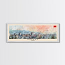 Durres Albania Travel Print Wall Art, Panoramic City Art, Travel Art, Wall Decor, Vacation Gift, Framed Canvas Print Or Metal Art