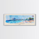 Kallithea Greece Travel Art, City Art, Framed Canvas Print or Metal Wall Art, Europe Travel Poster, Panoramic Wall Art, Extra Wide Wall Art