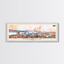 Khabarovsk Russia Travel Art, City Art, Framed Canvas Print or Metal Wall Art, Europe Travel Poster, Panoramic Wall Art, Extra Wide Wall Art