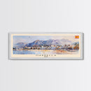 Marbella Spain Travel Art, City Art, Framed Canvas Print or Metal Wall Art, Europe Travel Poster, Panoramic Wall Art, Extra Wide Wall Art