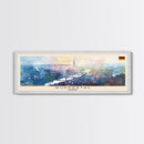 Wuppertal Germany Travel Art, City Art, Framed Canvas Print or Metal Wall Art, Europe Travel Poster, Panoramic Wall Art, Extra Wide Wall Art