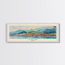 Sochi Russia Panoramic Travel Poster, Framed Canvas Print or Metal Wall Art, Travel Art, Home Decor, Panoramic Painting, Midcentury Art