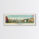 Cambridge United Kingdom Travel Print Wall Art, Panoramic City Art, Travel Art, Wall Decor, Vacation Gift, Framed Canvas Print Or Metal Art
