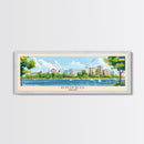 Dnipro Ukraine Wall Art, Panoramic Travel Poster, Panoramic Framed Canvas Print, City Wall Art, Wall Hanging Home Decor, Travel Art