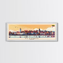Klaipda Lithuania Wall Art, Panoramic Travel Poster, Panoramic Framed Canvas Print, City Wall Art, Wall Hanging Home Decor, Travel Art
