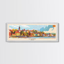 Lund Sweden Travel Print Wall Art, Panoramic City Art, Travel Art, Wall Decor, Vacation Gift, Framed Canvas Print Or Metal Art