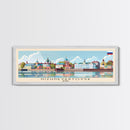 Nizhnevartovsk Russia Travel Art, City Art, Framed Canvas Print or Metal Wall Art, Europe Travel Poster, Panoramic Wall Art, Extra Wide Wall Art