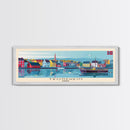 Trondheim Norway Travel Print Wall Art, Panoramic City Art, Travel Art, Wall Decor, Vacation Gift, Framed Canvas Print Or Metal Art