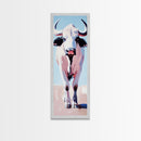 Bison Canvas Print Modern Rustic Wall Art Boho Art Southwest Wall Art Above Bed Art Vertical Wall Art